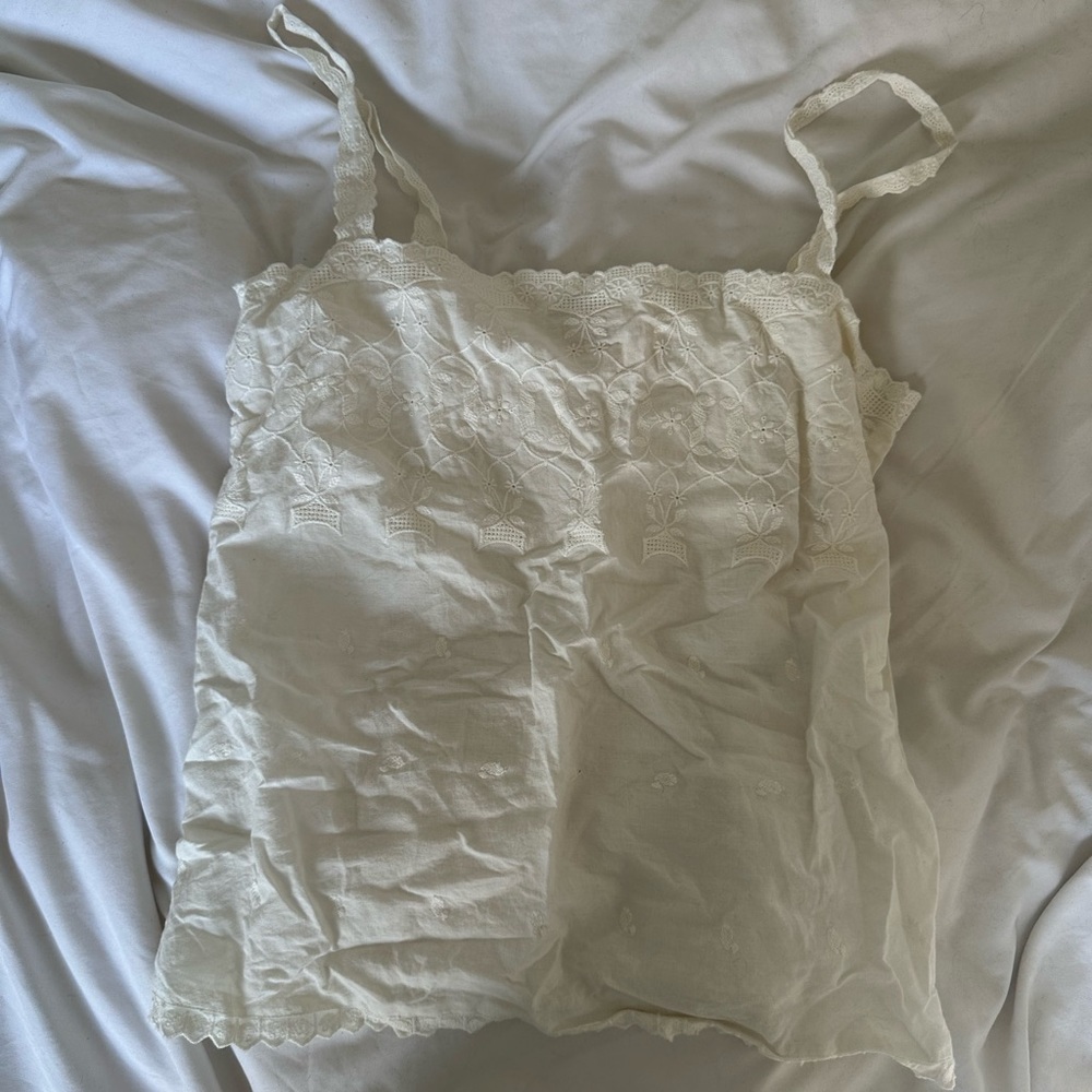 Never Worn Sezane Embroidered Tank
